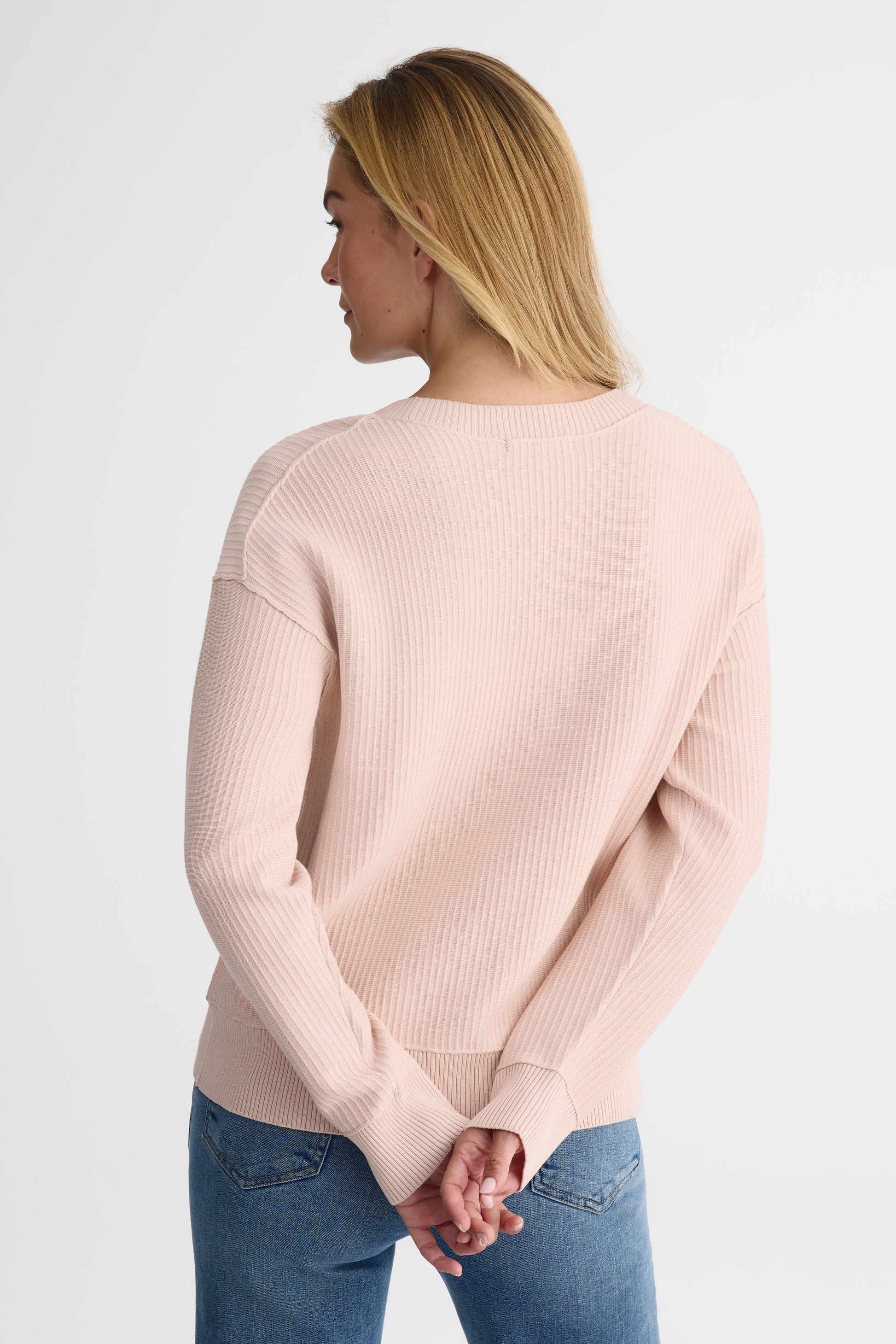 Shownicer Pull Femme Chaud Couleur Unie Pullover Col Rond Hauts Manche