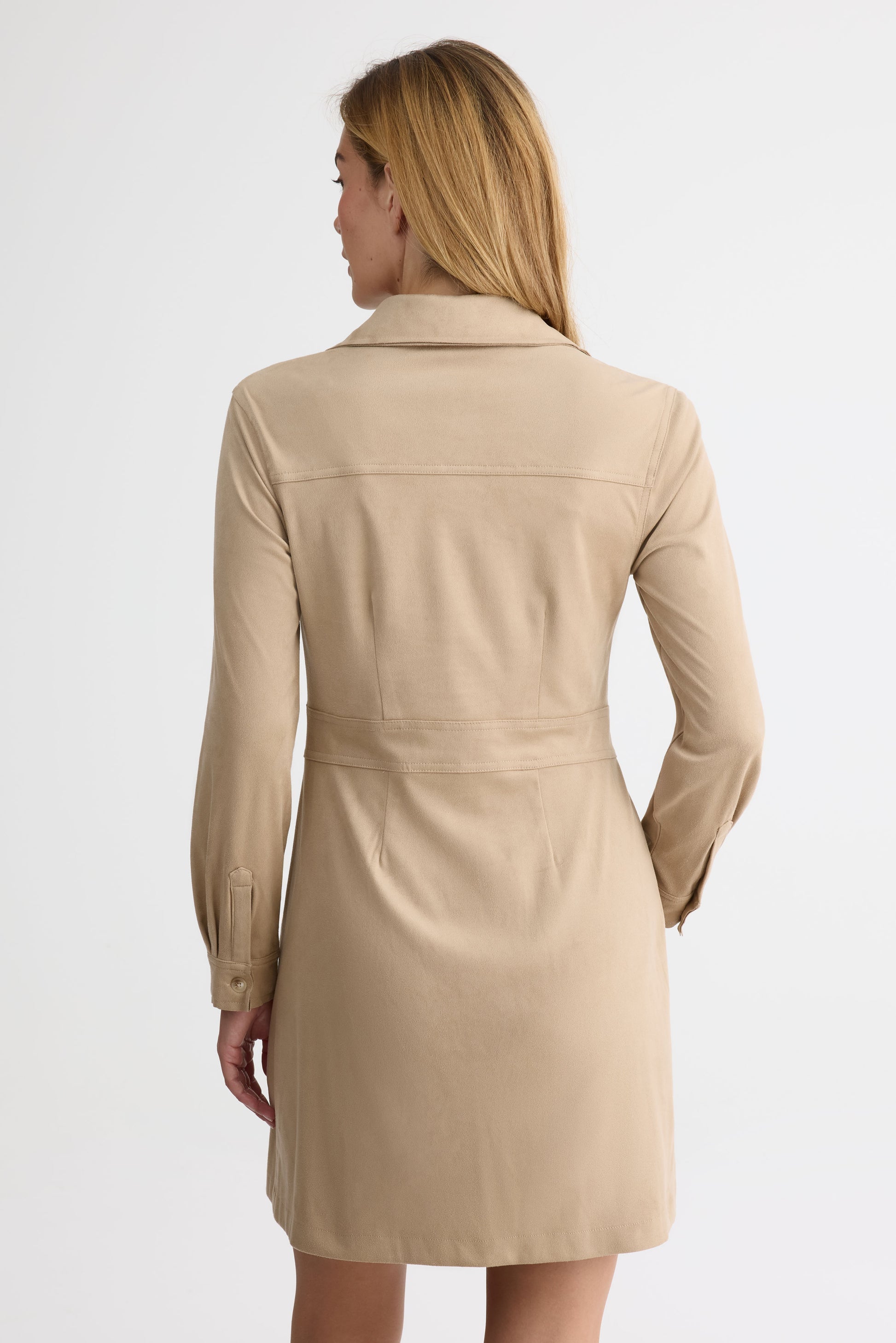 Robe longue boutons devant – Femme && BRONZÉ