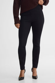 Pantalon Pull On jambe étroite – Femme && NOIR