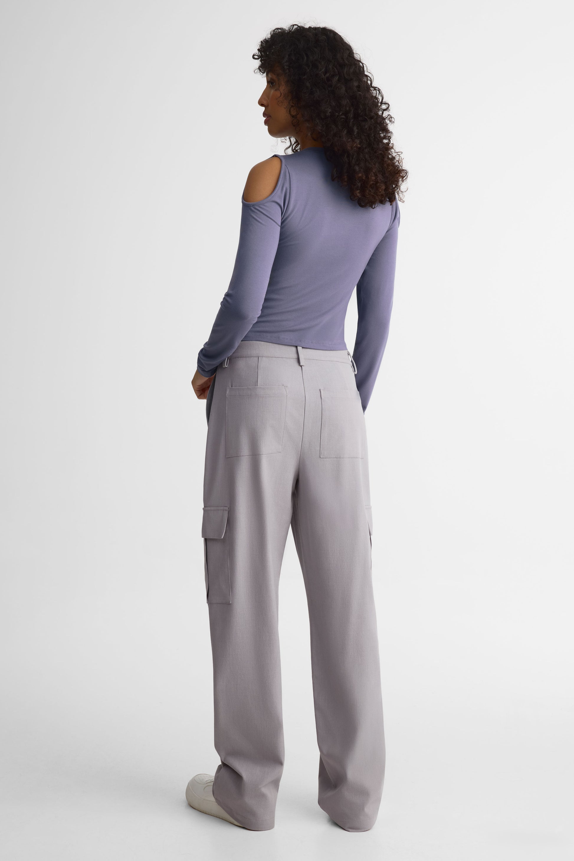 Chandail M/longues col rond – Jeune femme && GRIS