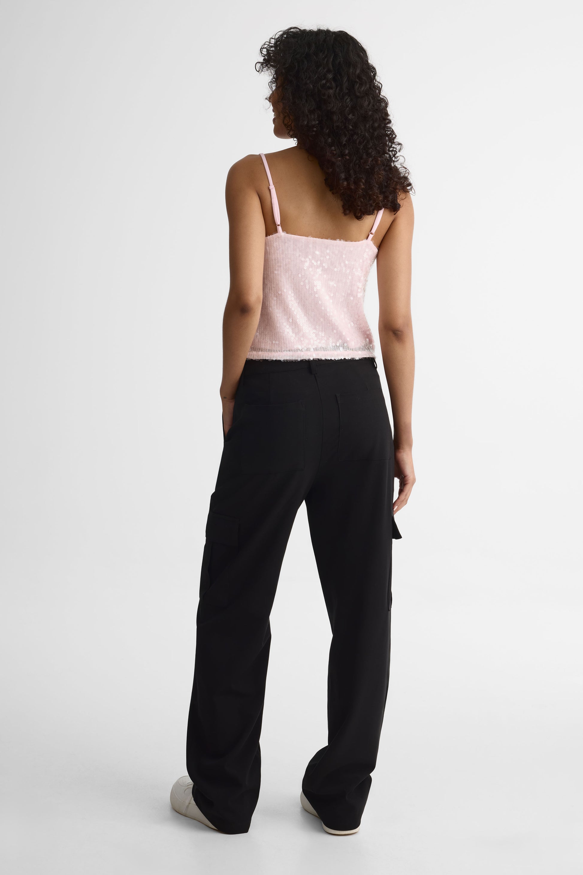 Camisole à sequins, coupe ample – Femme && ROSE