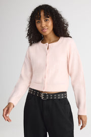 Cardigan cropped à sequins – Jeune femme && ROSE