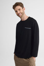 Chandail léger à manches longues – Homme && NOIR