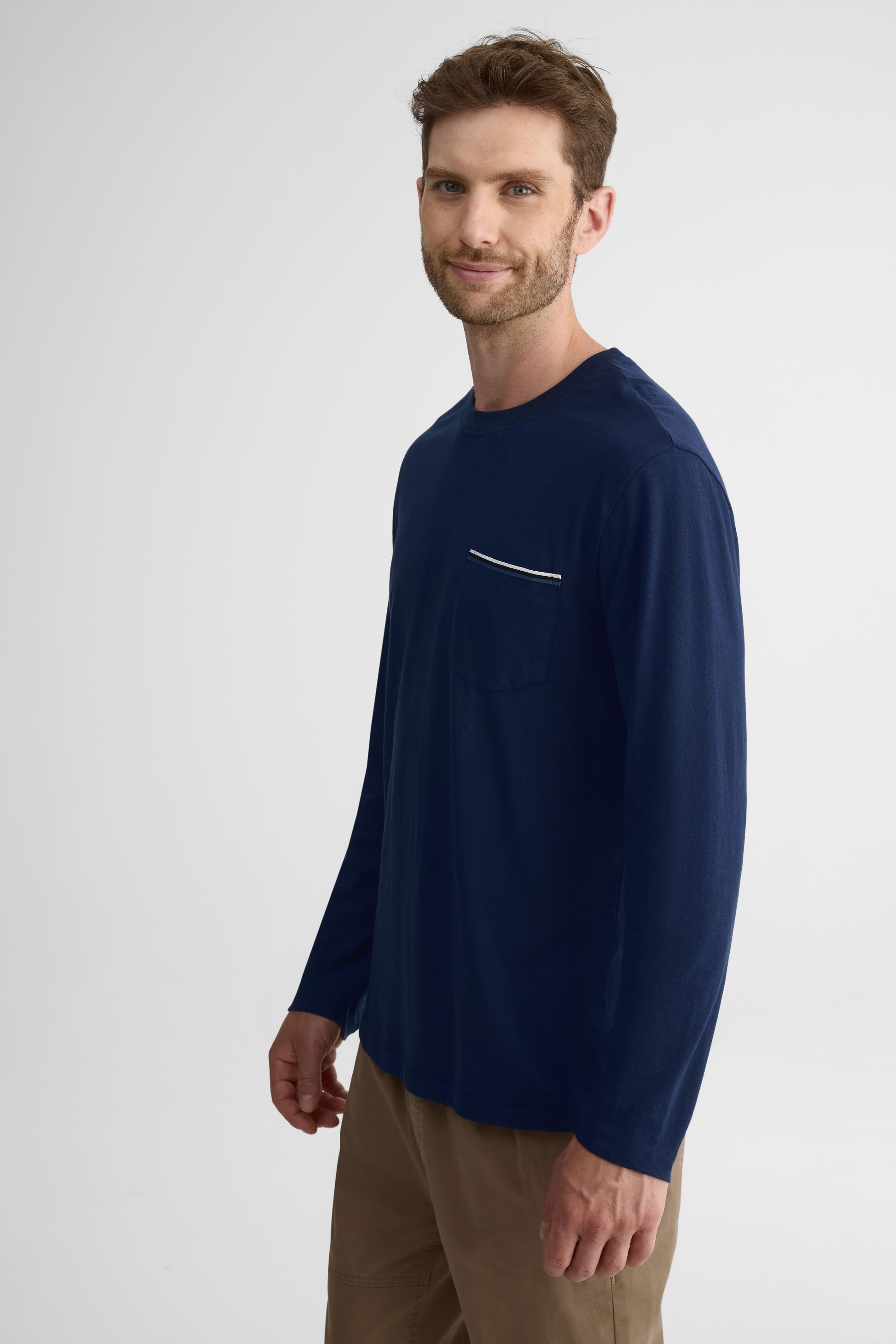 Chandail léger à manches longues – Homme && MARIN