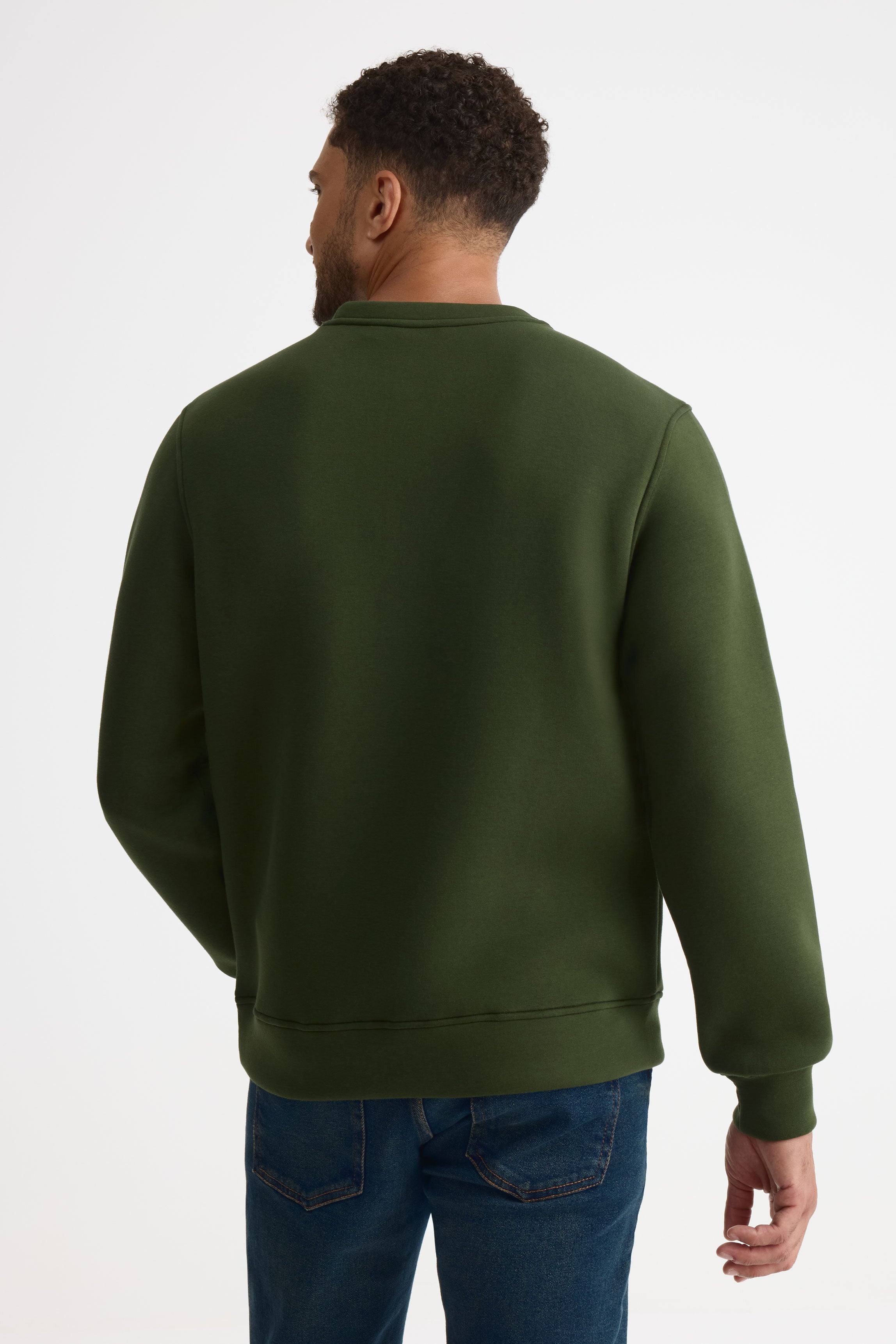 Chandail ouaté col rond - Homme && VERT FONCE