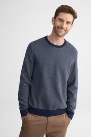 Chandail tricot col rond manches longues – Homme && MARIN