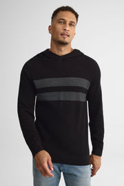 Chandail tricot à capuchon - Homme && NOIR
