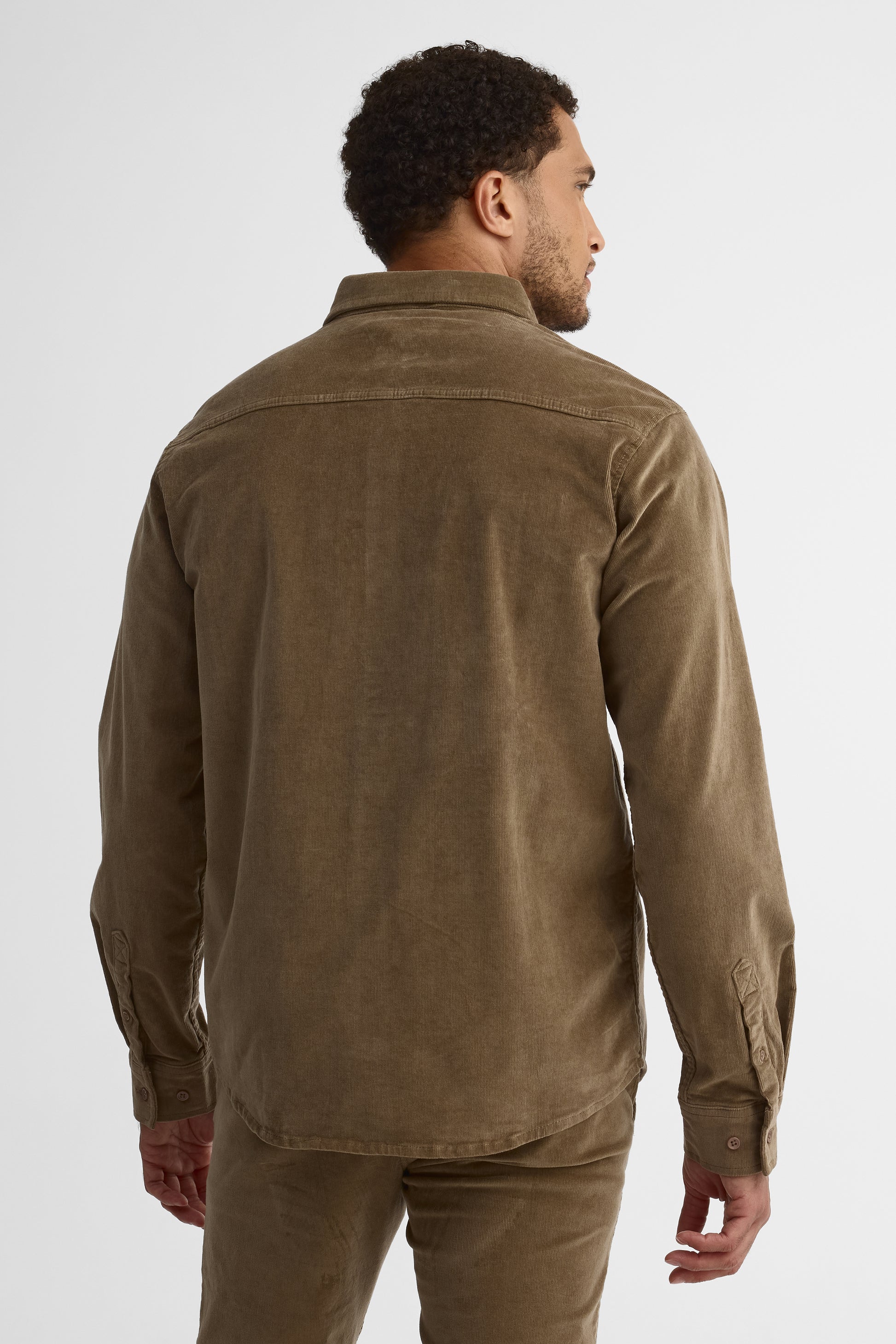 Chemise à manches longues, coupe régulière - Homme && TAUPE