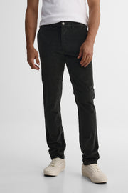 Pantalon chino slim fit avec poches - Homme && CHARBON
