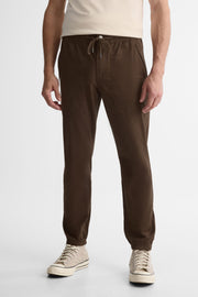 Pantalon jogger style décontracté – Homme && BRUN FONCE