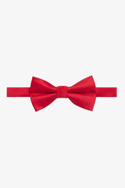 Noeud papillon uni en soie – Homme && ROUGE