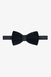 Noeud papillon uni en velours - Homme && NOIR