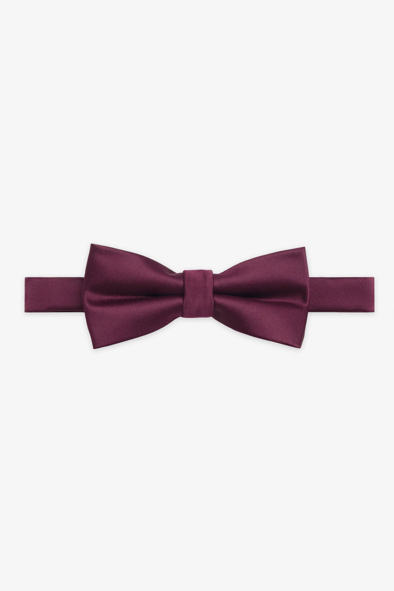 Noeud papillon uni en modal et soie - Ado garçon && BOURGOGNE