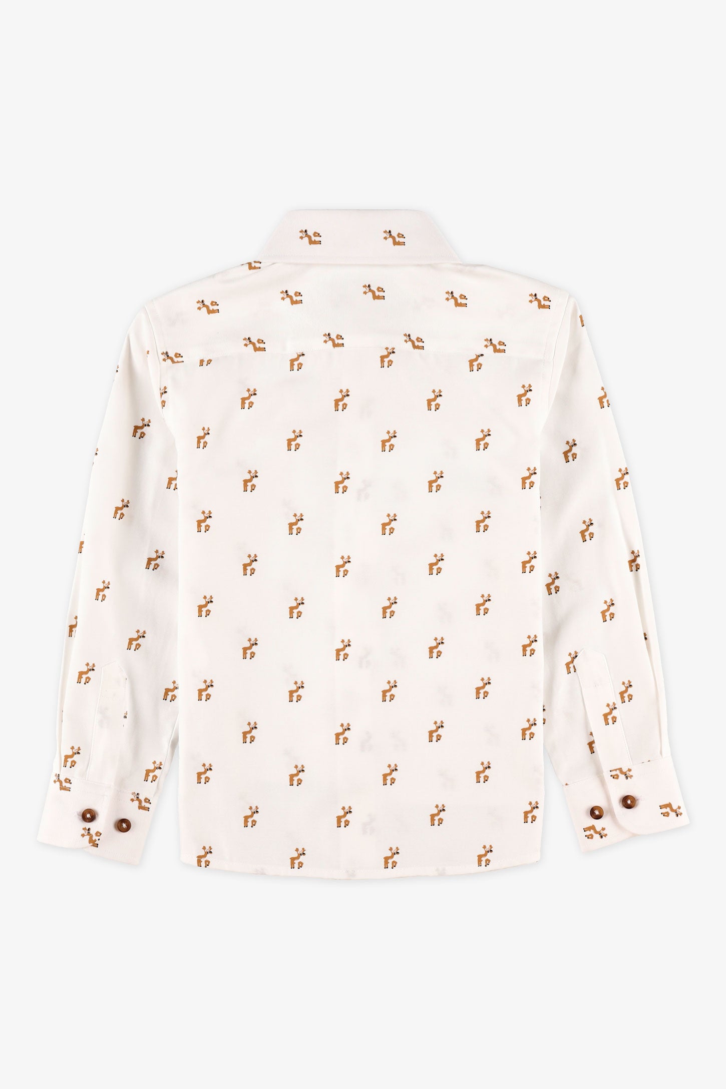 Chemise manches longues imprimée – Enfant garçon && BLANC CASSÉ/MULTI