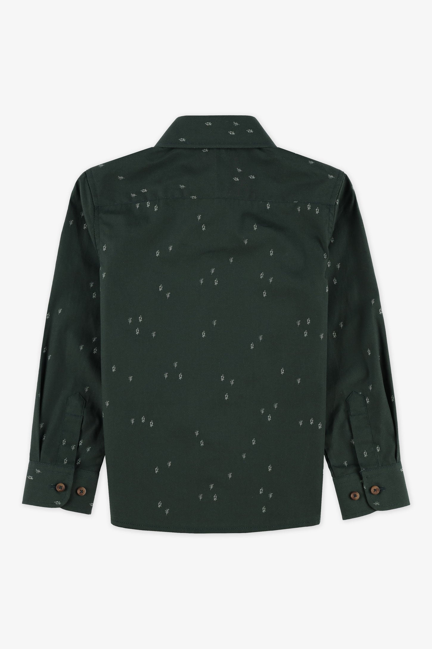 Chemise manches longues imprimée – Enfant garçon && VERT/MULTI