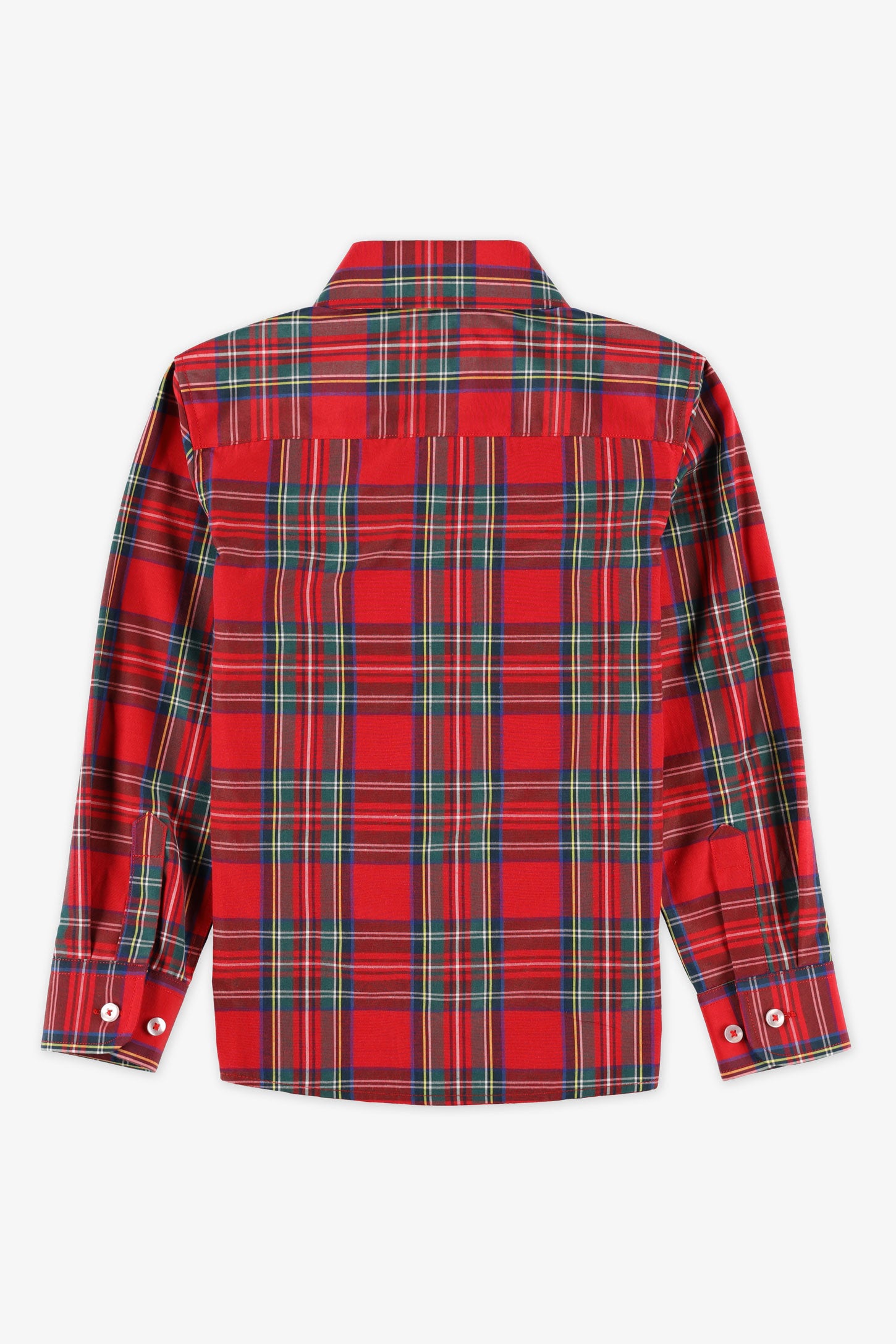Chemise manches longues imprimée – Enfant garçon && ROUGE/MULTI