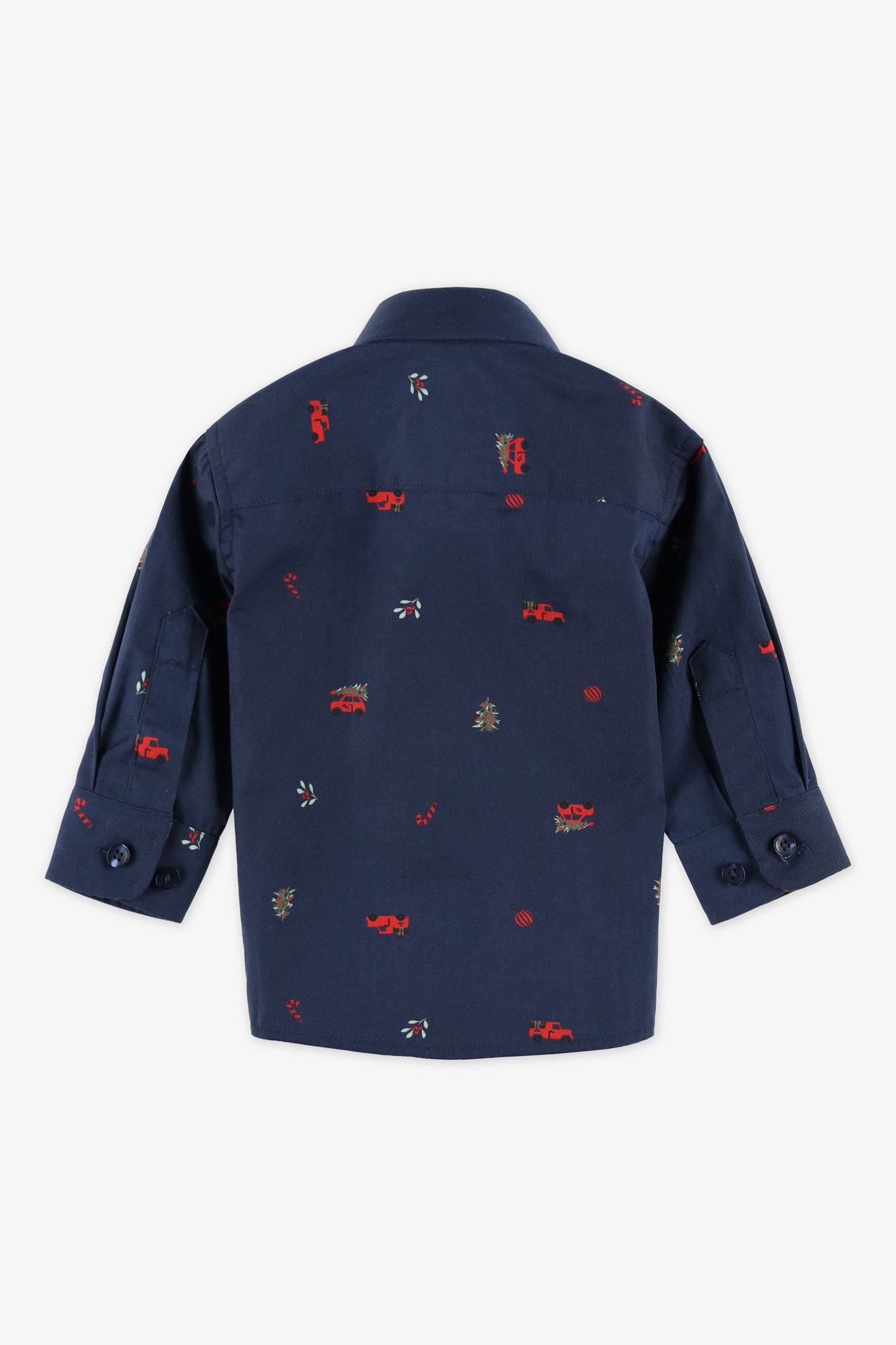 Chemise habillée manches longues imprimée - Bébé garçon && MARIN/MULTI