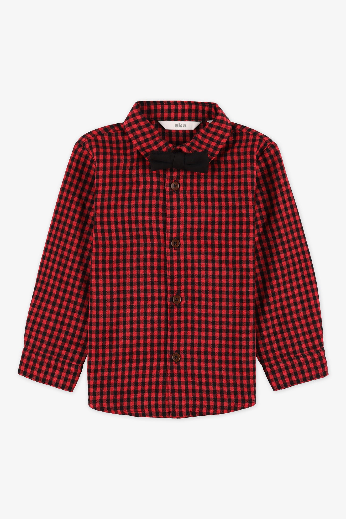 Ensemble 2 pièces, chemise à carreaux - Bébé garçon && ROUGE/MULTI