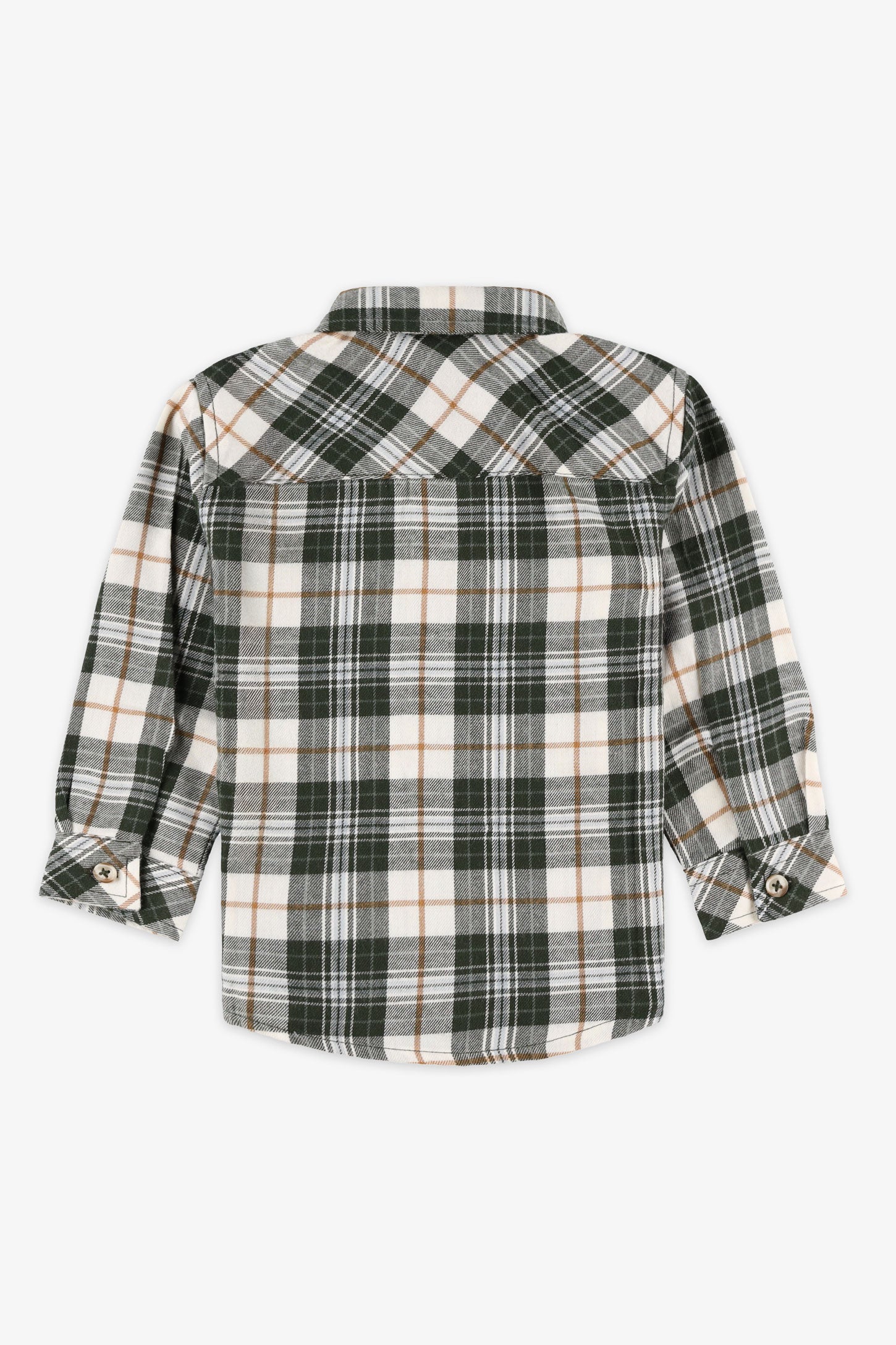 Chemise en flanelle à carreaux - Bébé garçon && VERT/MULTI