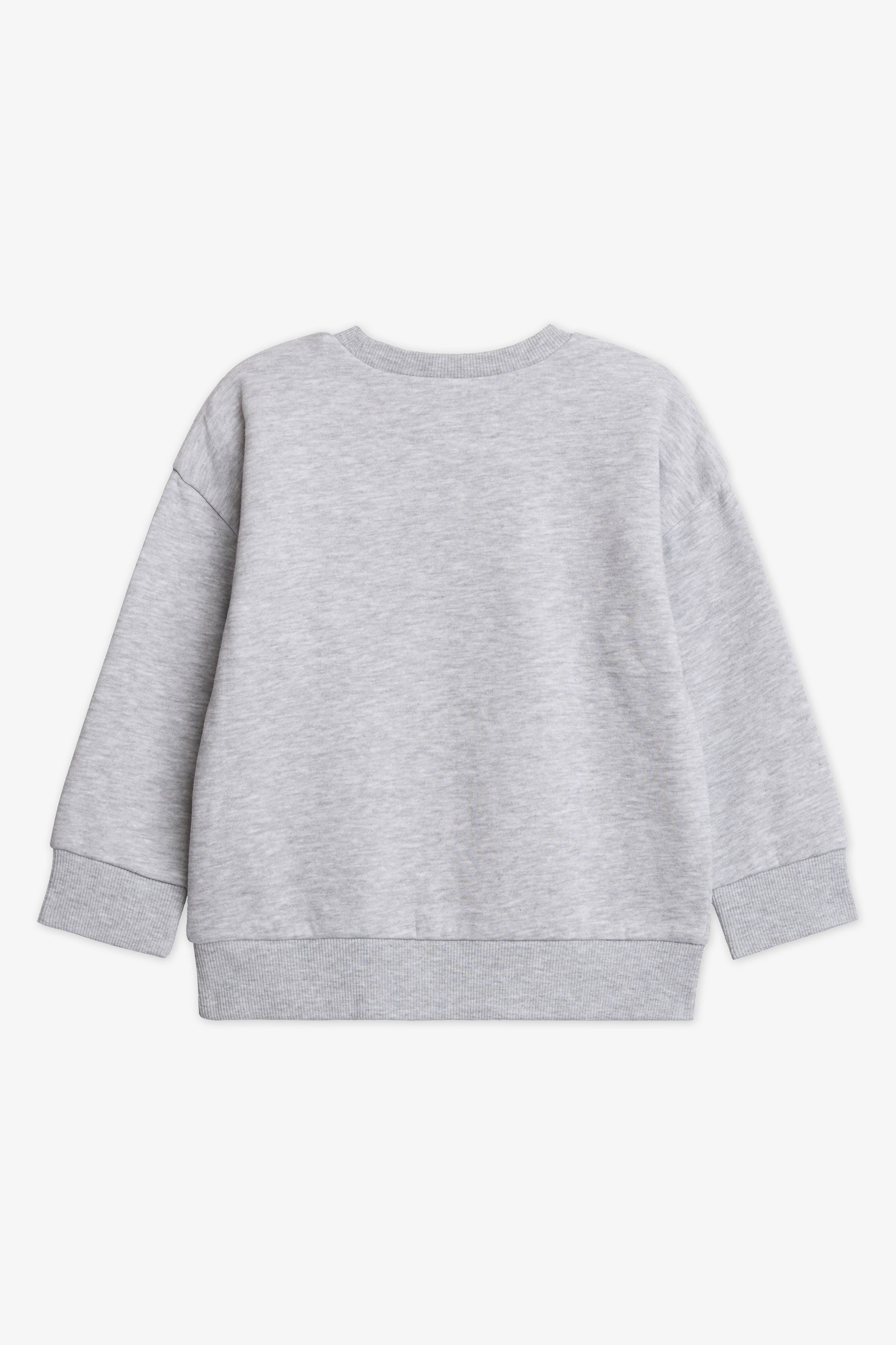 Chandail ouaté col rond boxy fit - Bébé garçon && MIX GRIS CLAIR