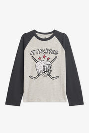 Chandail M/longues uni avec imprimé 2/20$ - Enfant garçon && CHARBON