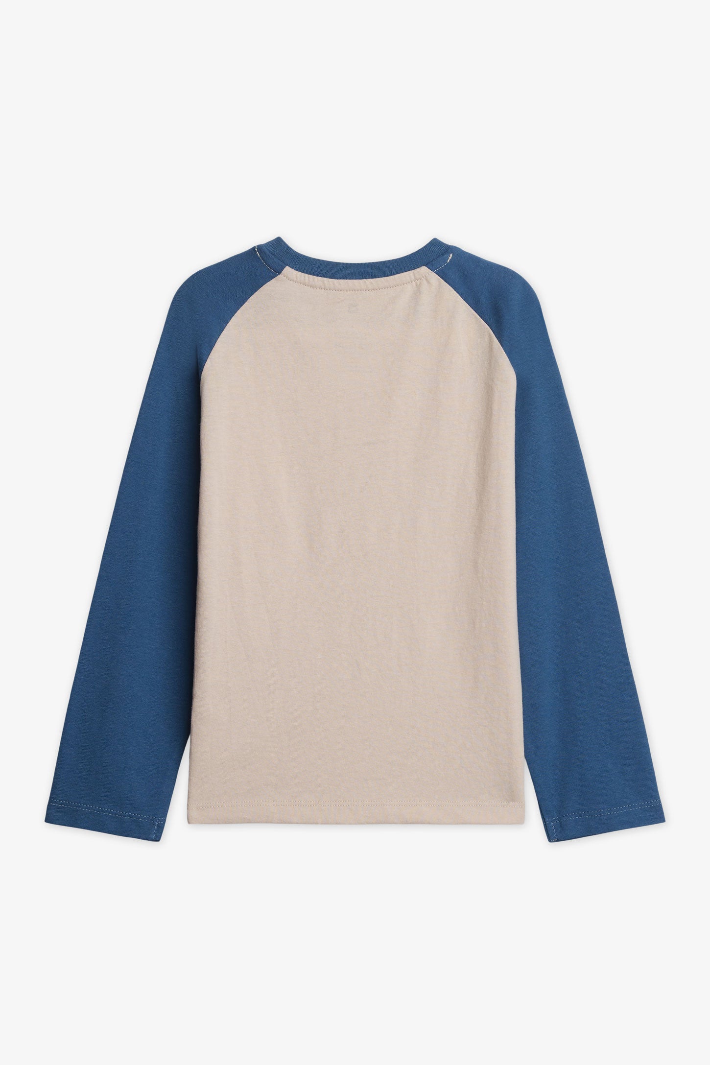 Chandail M/longues uni avec imprimé 2/20$ - Enfant garçon && BLEU FONCE