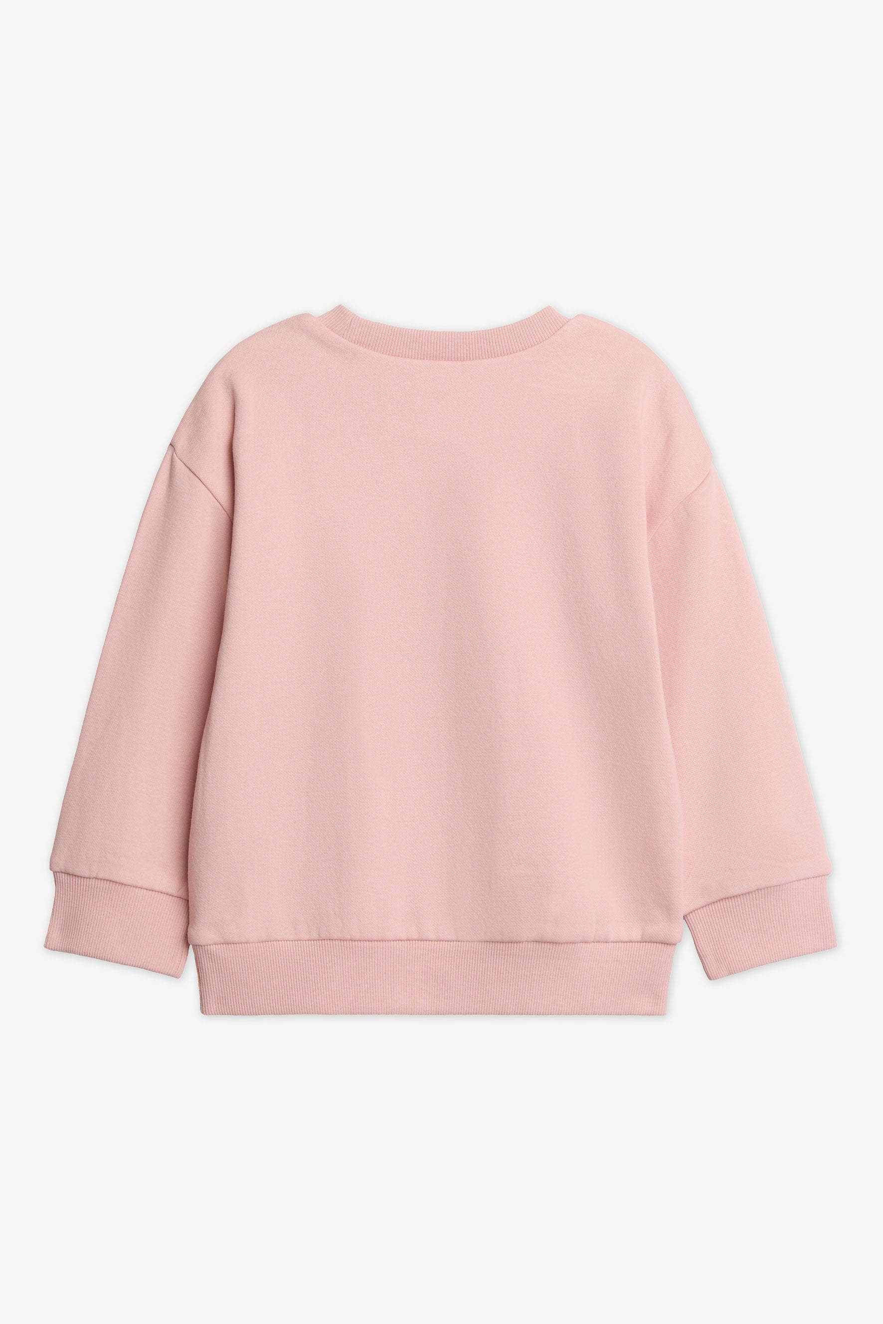 Chandail ouaté graphique manches longues - Bébé fille && ROSE