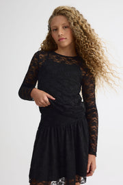 Ensemble 2 pièces floral - Ado fille && NOIR