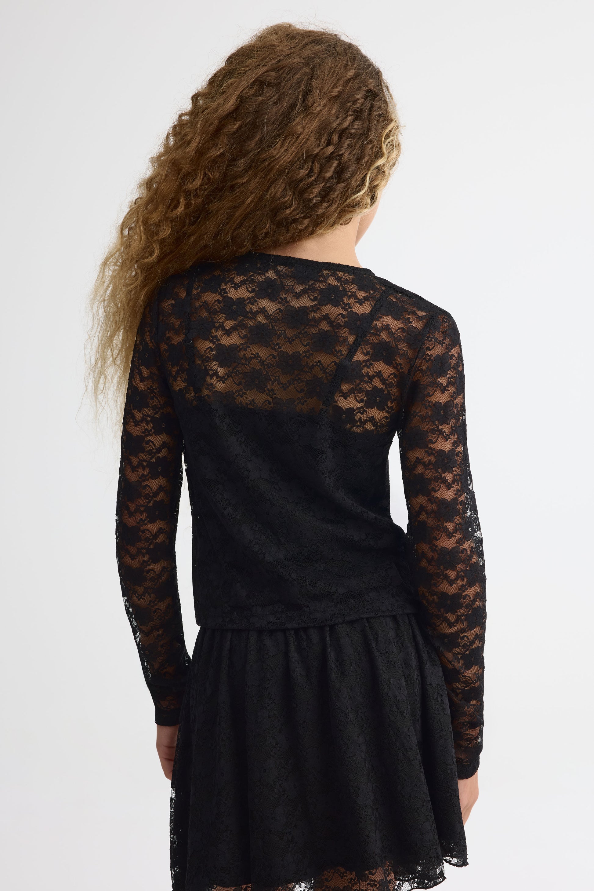 Ensemble 2 pièces floral - Ado fille && NOIR