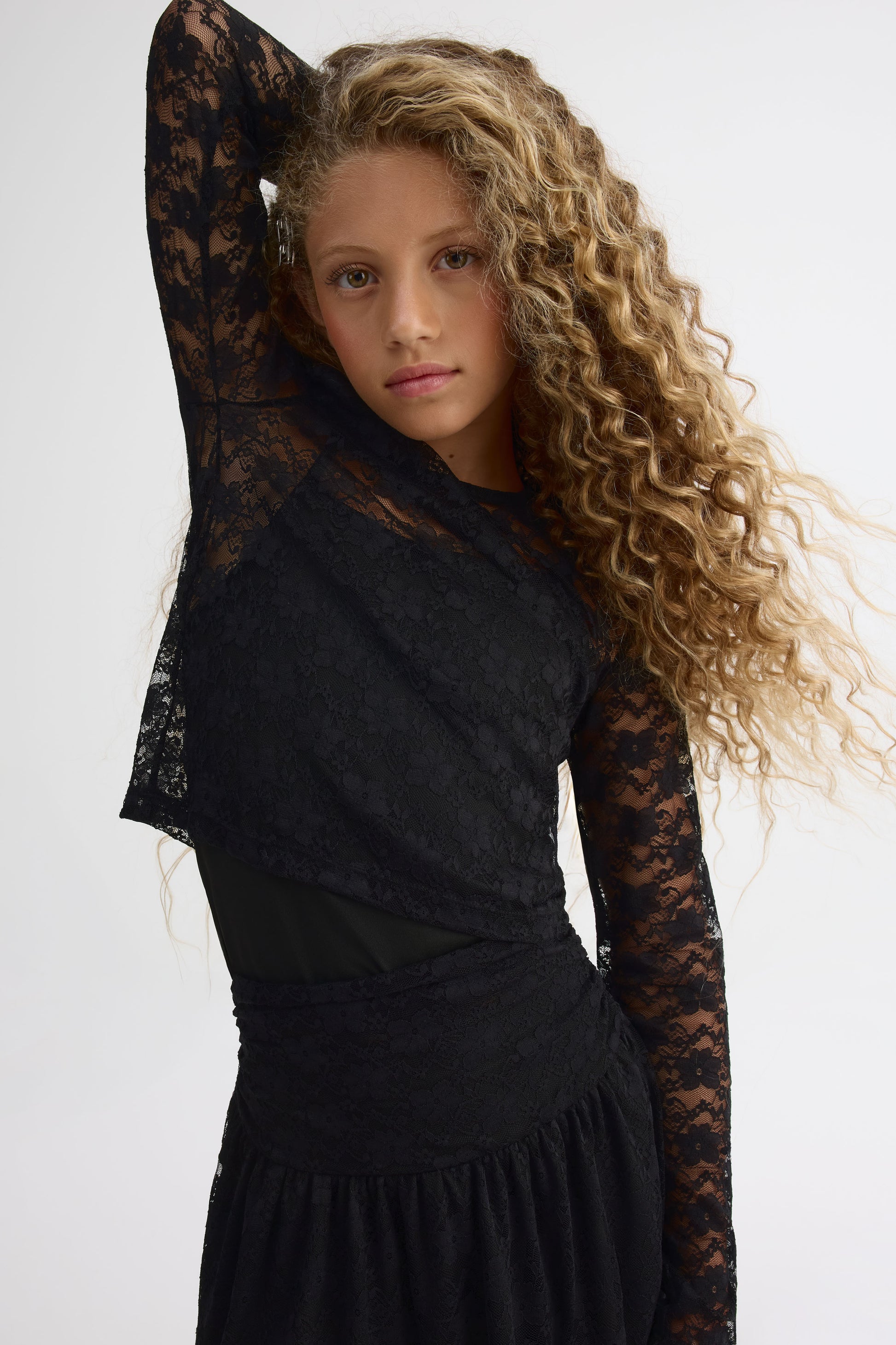 Ensemble 2 pièces floral - Ado fille && NOIR