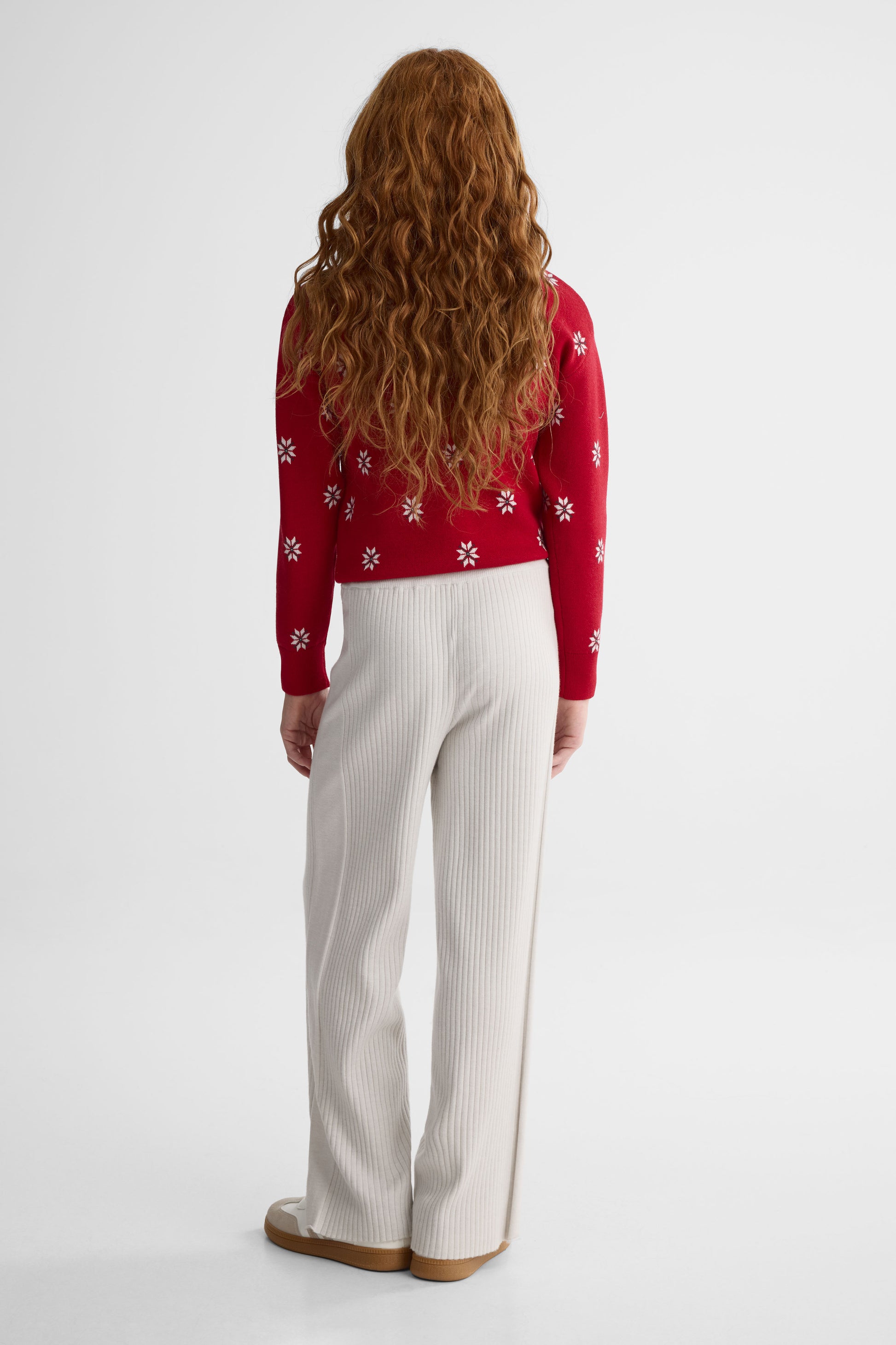 Pantalon à jambes larges – Ado fille && GRIS MIXTE