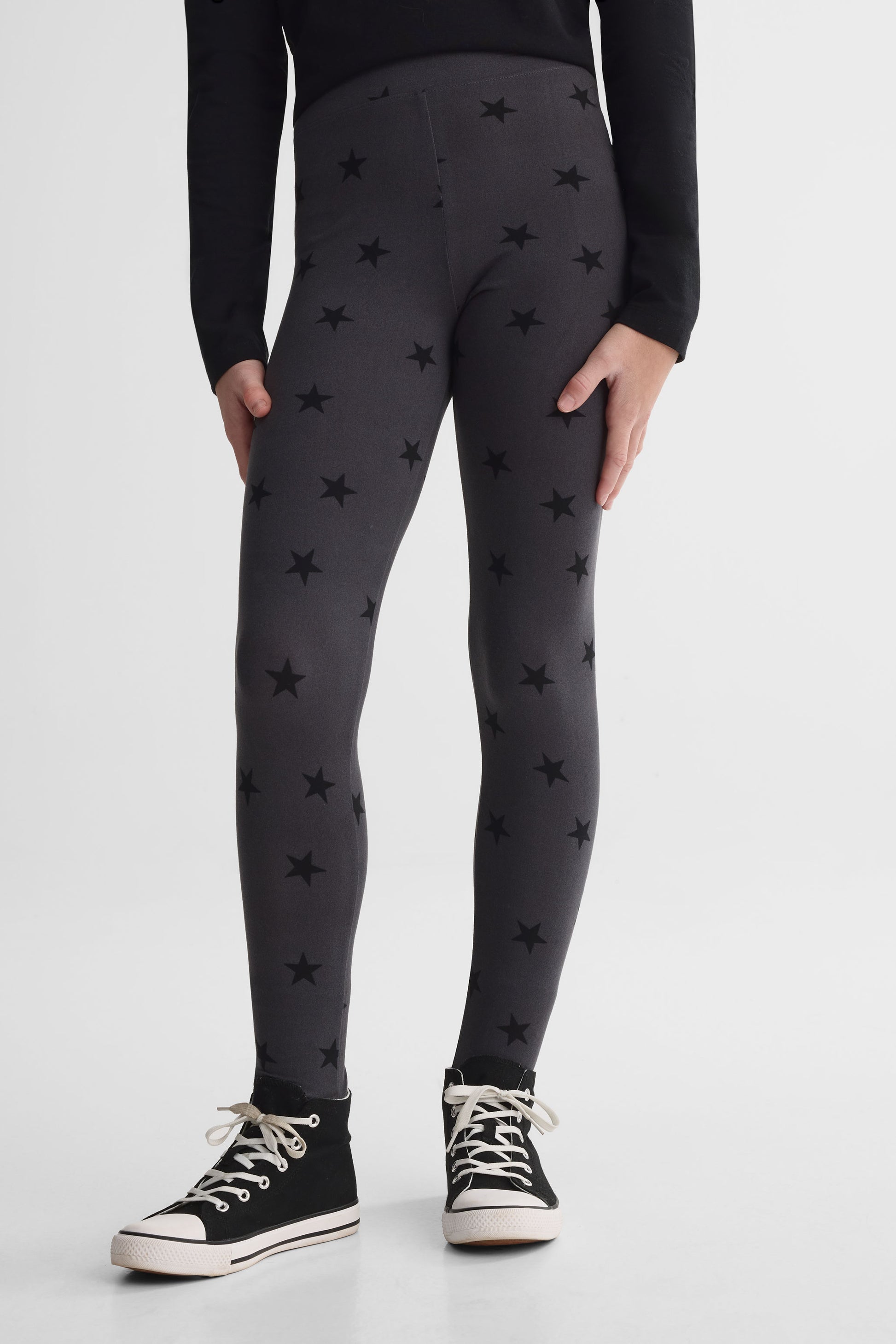 Legging imprimé 2/25$ - Ado fille && CHARBON/MULTI