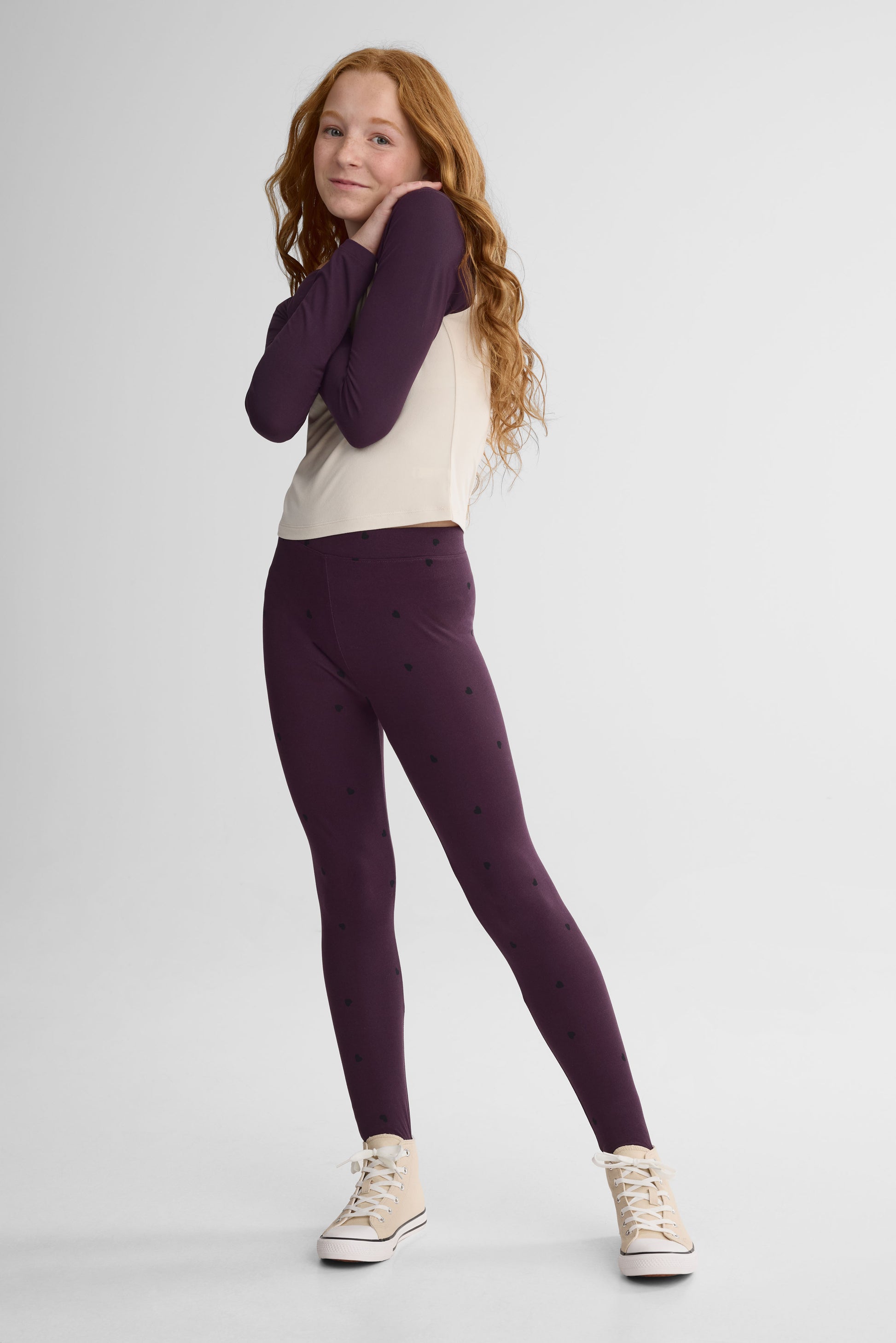 Legging imprimé 2/25$ - Ado fille && PRUNE/MULTI