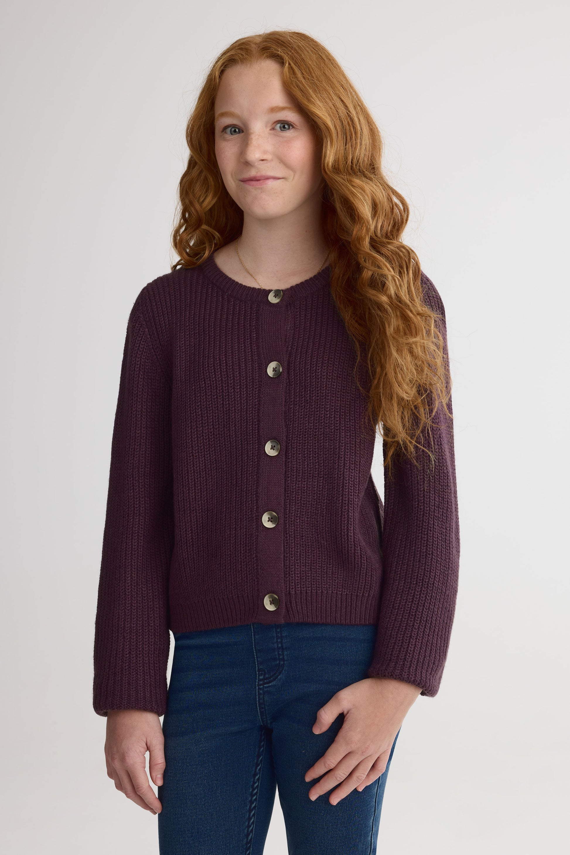 Veste en tricot manches longues - Ado fille && PRUNE