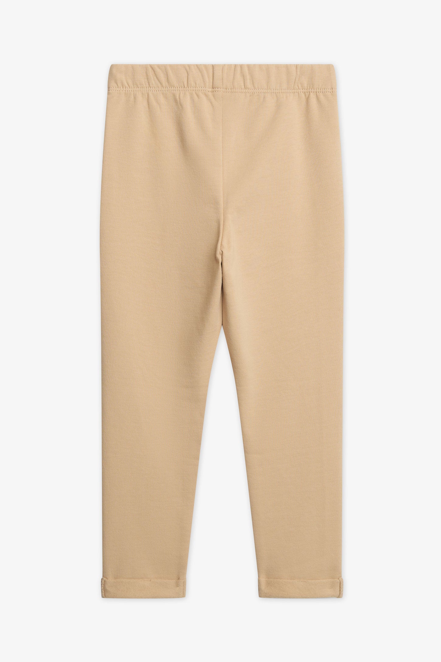 Legging en fleece avec revers roulé - Enfant fille && BEIGE