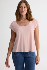 Chandail M/courtes Dolman col rond – Femme && ROSE