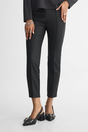 Mini jupe en crêpe chiffon – Femme && NOIR