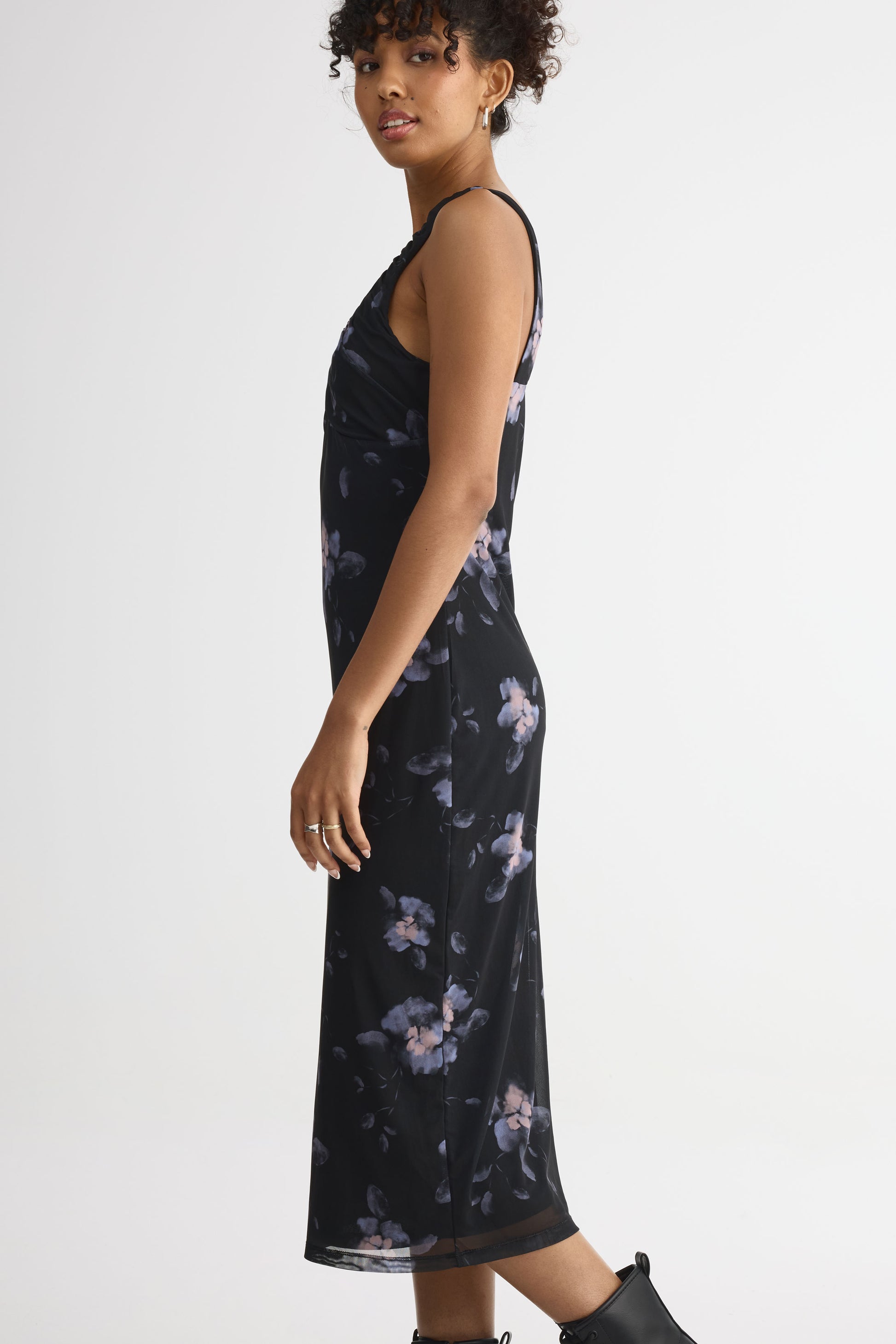 Robe midi – Femme && CHARBON/MULTI