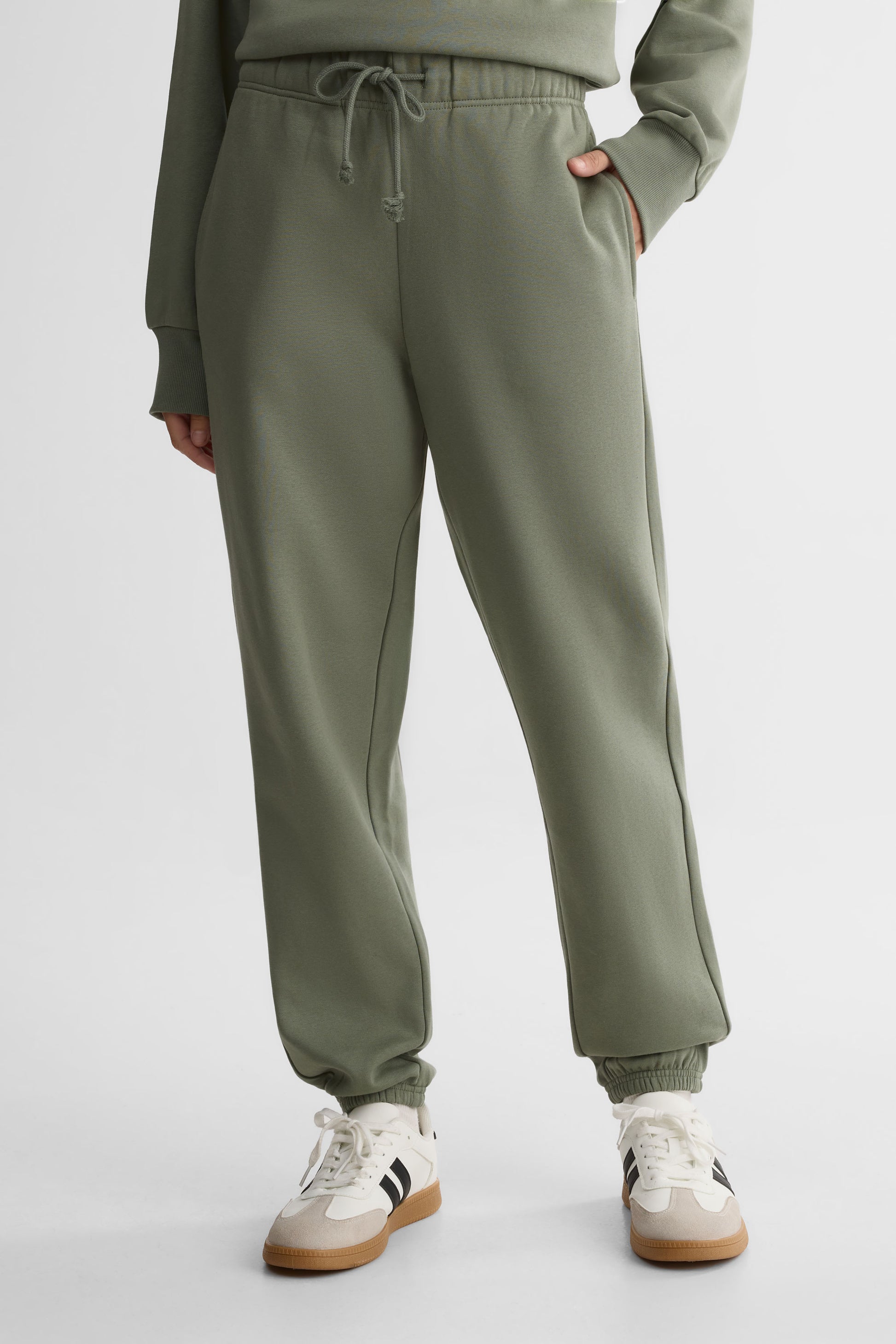 Pantalon jogger ouaté – Femme && VERT
