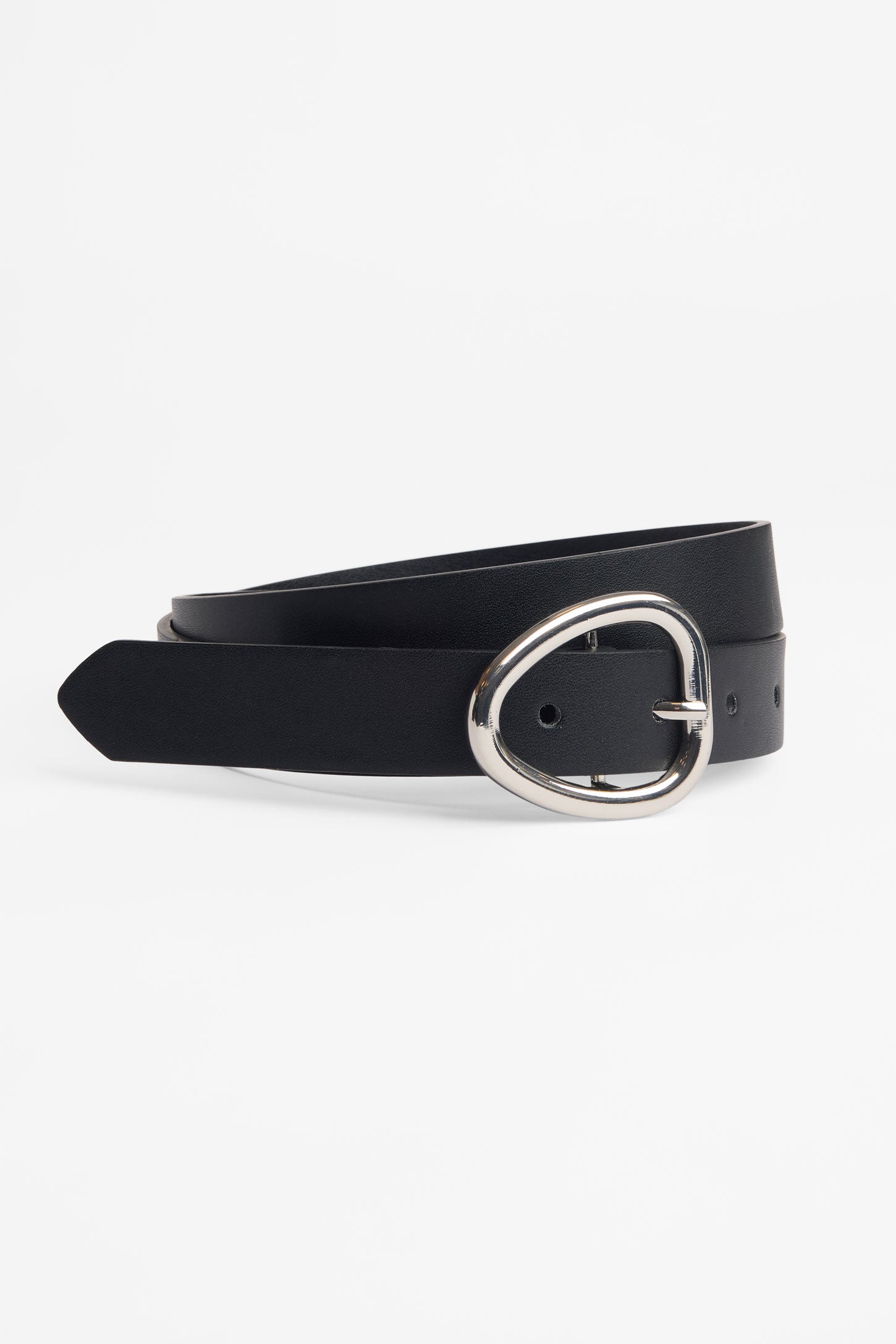 Ceinture habillée en PU ajustable – Femme && NOIR