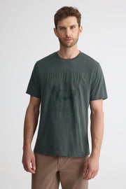 Chandail uni avec graphique – Homme && CHARBON