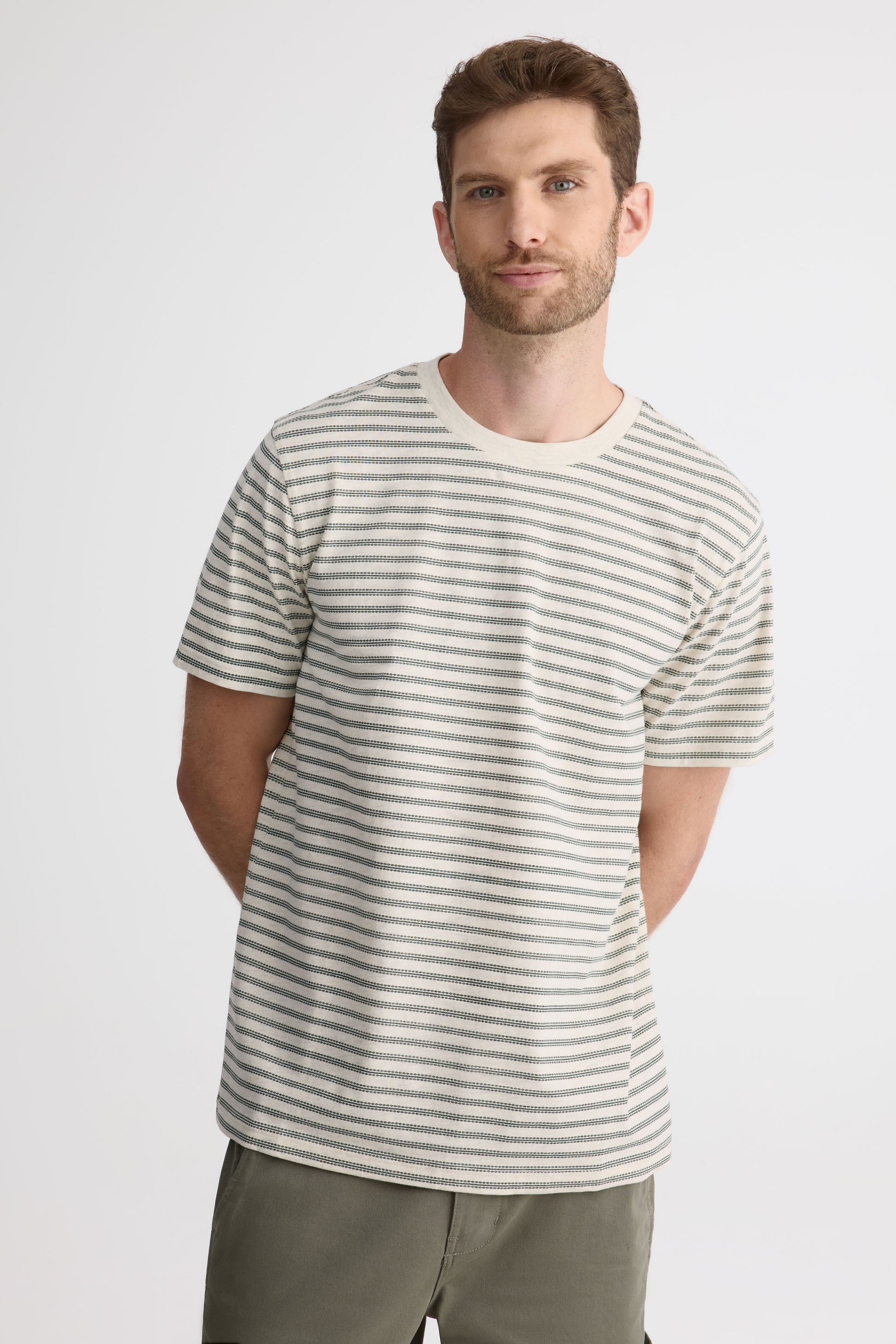 Chandail en jersey peigné - Homme && OATMEAL