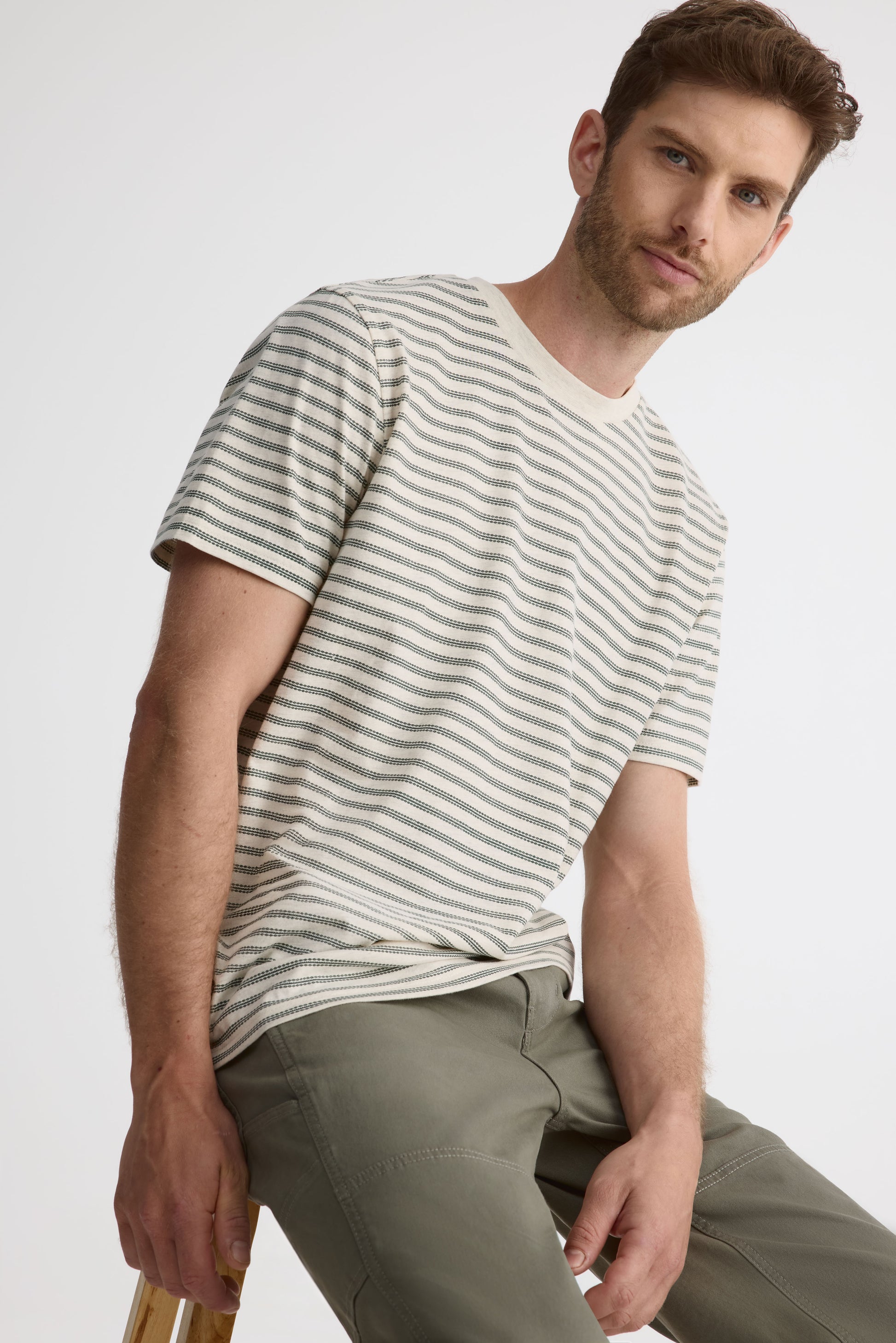 Chandail en jersey peigné - Homme && OATMEAL