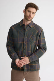 Surchemise à carreaux en flanelle - Homme && GRIS MULTI