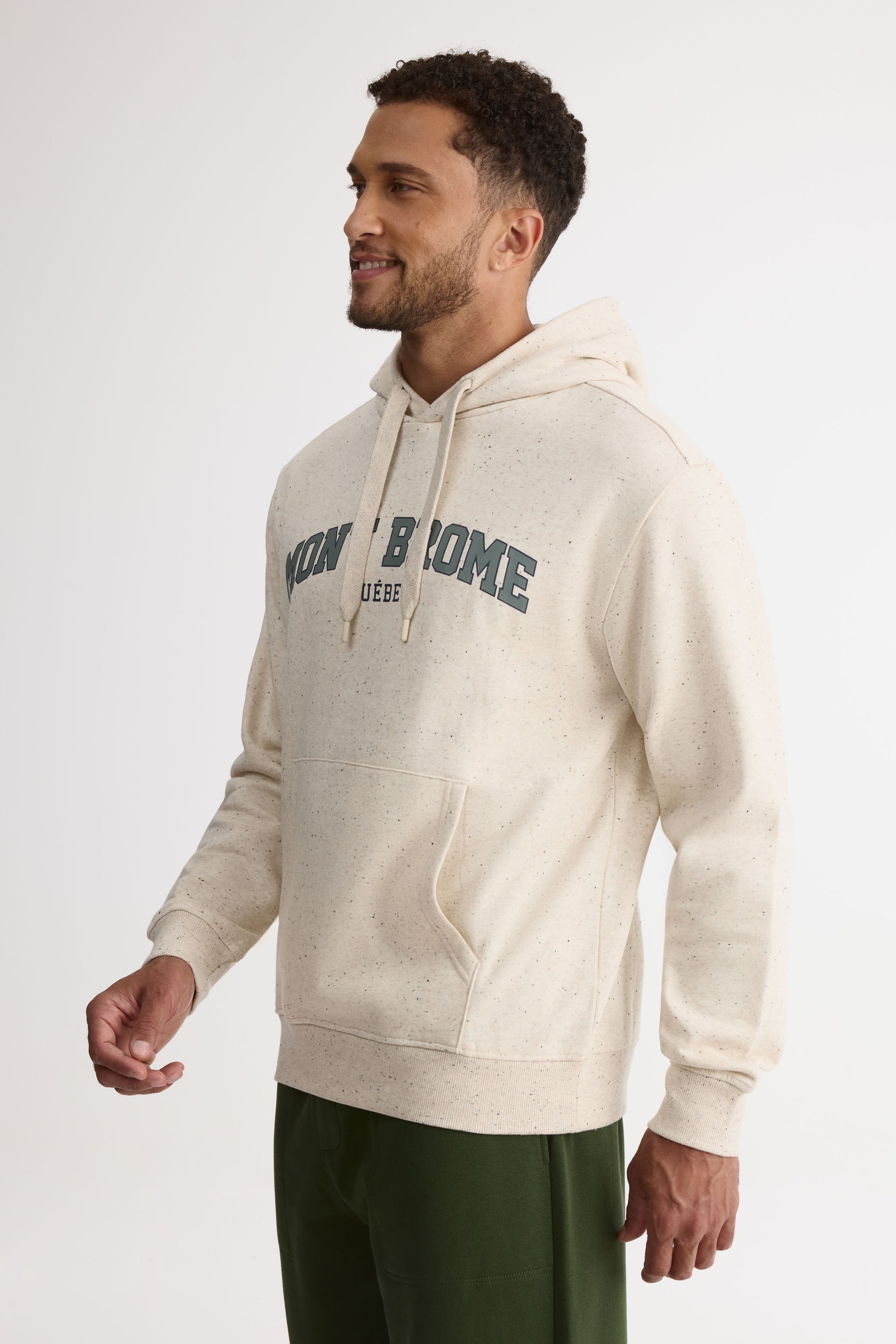 Chandail ouaté à capuchon – Homme && OATMEAL