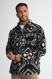 Chandail Sherpa à manches longues – Homme && NOIR/MULTI