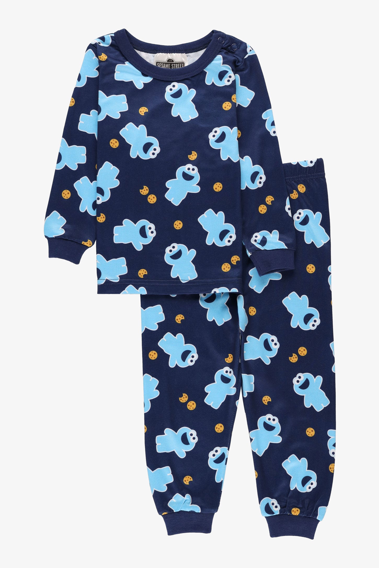 Ensemble pyjama 2 pièces Cookie Monster - Bébé garçon && BLEU MULTI