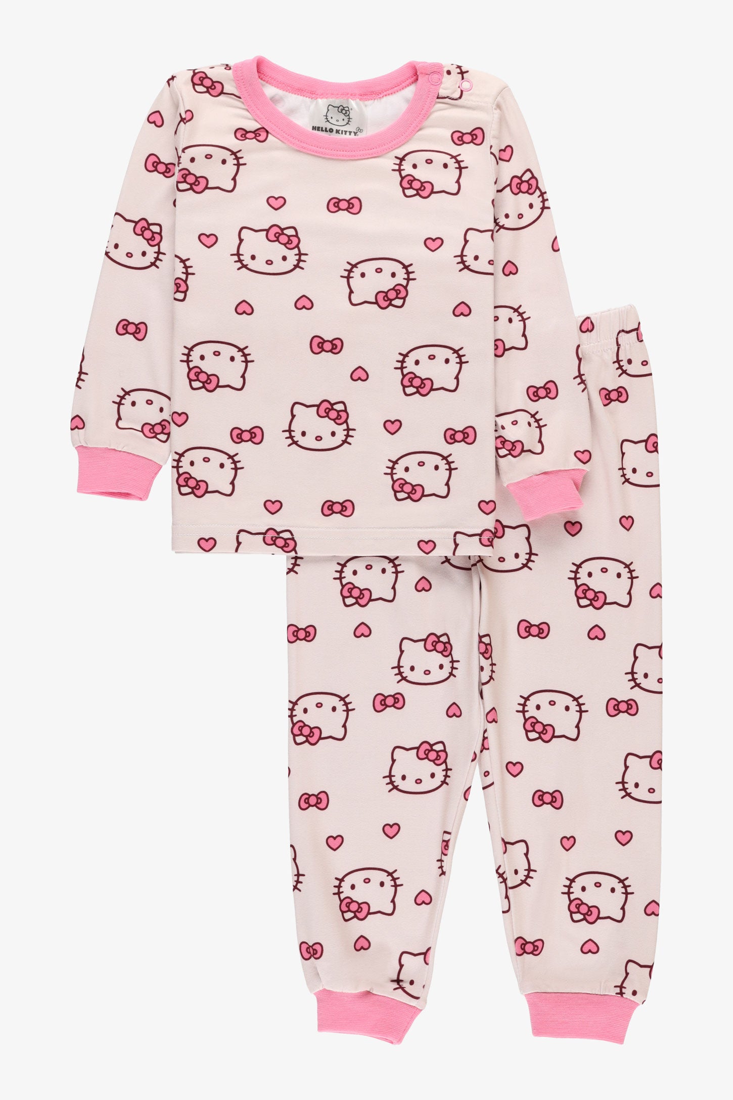 Ensemble pyjama 2 pièces Hello Kitty - Bébé fille && ROSE MULTI