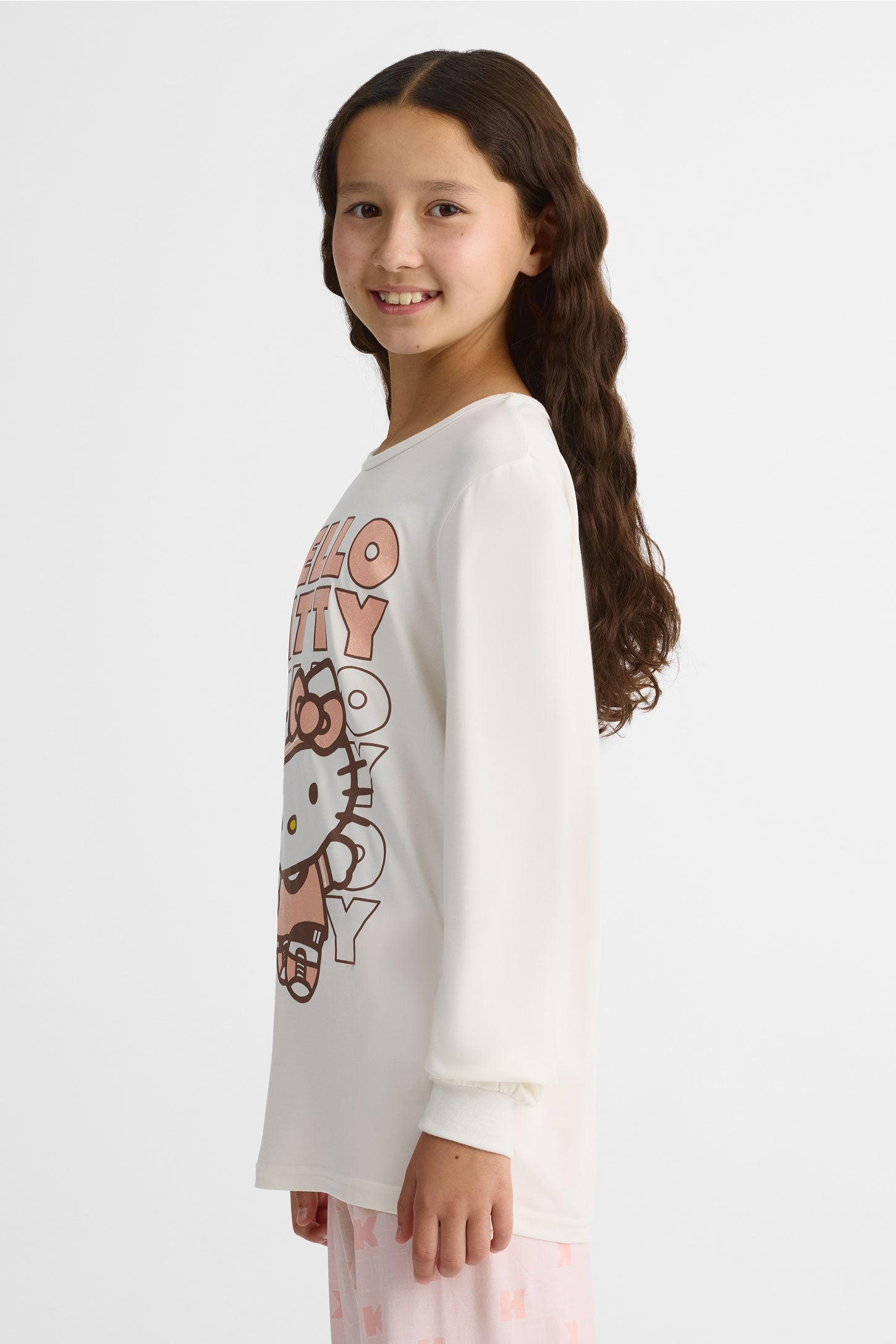 Ensemble pyjama 2 pièces Hello Kitty - Ado fille && BLANC CASSÉ/MULTI