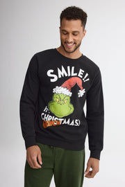 Chandail avec imprimé « The Grinch » – Homme && NOIR